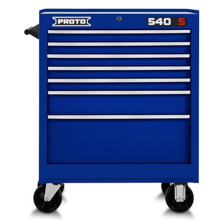 Proto 540Ss 27" Roller Cabinet - 7 Drawer, Blue J542735-7BL